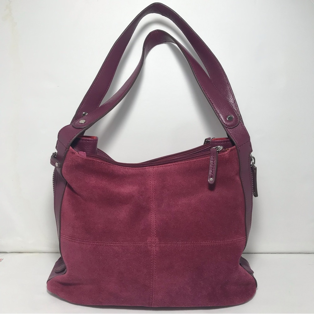 Tignanello Suede Leather Handbag